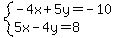 system%28-4x%2B5y=-10%2C5x-4y=8%29