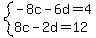 system%28-8c-6d=4%2C8c-2d=12%29
