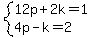 system%2812p%2B2k=1%2C4p-k=2%29