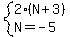 system%282%28N%2B3%29%2CN=-5%29