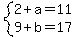 system%282%2Ba=11%2C9%2Bb=17%29