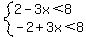 system%282-3x%3C8%2C-2%2B3x%3C8%29