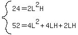 system%2824=2L%5E2H%2C52=4L%5E2%2B4LH%2B2LH%29