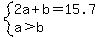 system%282a%2Bb=15.7%2Ca%3Eb%29