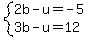 system%282b-u=-5%2C3b-u=12%29