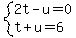 system%282t-u=0%2Ct%2Bu=6%29