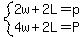 system%282w%2B2L=p%2C4w%2B2L=P%29