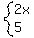 system%282x%2C5%29