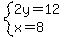 system%282y=12%2Cx=8%29