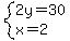 system%282y=30%2Cx=2%29