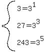 system%283=3%5E1%2C27=3%5E3%2C243=3%5E5%29