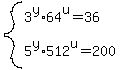 system%283%5Ey%2A64%5Eu=36%2C5%5Ey%2A512%5Eu=200%29