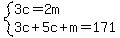 system%283c=2m%2C3c%2B5c%2Bm=171%29