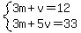 system%283m%2Bv=12%2C3m%2B5v=33%29