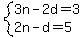 system%283n-2d=3%2C2n-d=5%29