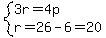 system%283r=4p%2Cr=26-6=20%29