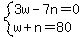 system%283w-7n=0%2Cw%2Bn=80%29