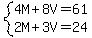 system%284M%2B8V=61%2C2M%2B3V=24%29