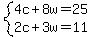 system%284c%2B8w=25%2C2c%2B3w=11%29