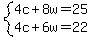 system%284c%2B8w=25%2C4c%2B6w=22%29