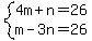 system%284m%2Bn=26%2Cm-3n=26%29