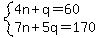 system%284n%2Bq=60%2C7n%2B5q=170%29