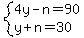 system%284y-n=90%2Cy%2Bn=30%29