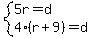 system%285r=d%2C4%28r%2B9%29=d%29