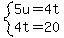 system%285u=4t%2C4t=20%29