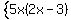 system%285x%282x-3%29%29