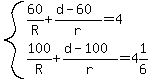 system%2860%2FR%2B%28d-60%29%2Fr=4%2C100%2FR%2B%28d-100%29%2Fr=4%261%2F6%29