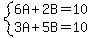 system%286A%2B2B=10%2C3A%2B5B=10%29