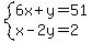 system%286x%2By=51%2Cx-2y=2%29