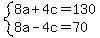 system%288a%2B4c=130%2C8a-4c=70%29