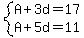 system%28A%2B3d=17%2CA%2B5d=11%29