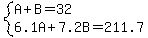 system%28A%2BB=32%2C6.1A%2B7.2B=211.7%29