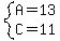 system%28A=13%2CC=11%29