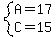 system%28A=17%2CC=15%29