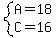 system%28A=18%2CC=16%29