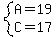 system%28A=19%2CC=17%29