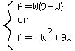 system%28A=W%289-W%29%2Cor%2CA=-W%5E2%2B9W%29