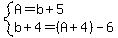 system%28A=b%2B5%2Cb%2B4=%28A%2B4%29-6%29