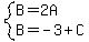 system%28B=2A%2CB=-3%2BC%29
