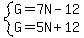 system%28G=7N-12%2CG=5N%2B12%29