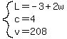 system%28L=-3%2B2w%2Cc=4%2Cv=208%29
