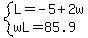 system%28L=-5%2B2w%2CwL=85.9%29