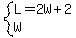 system%28L=2W%2B2%2CW%29