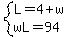 system%28L=4%2Bw%2CwL=94%29