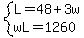 system%28L=48%2B3w%2C+wL=1260%29
