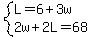 system%28L=6%2B3w%2C2w%2B2L=68%29